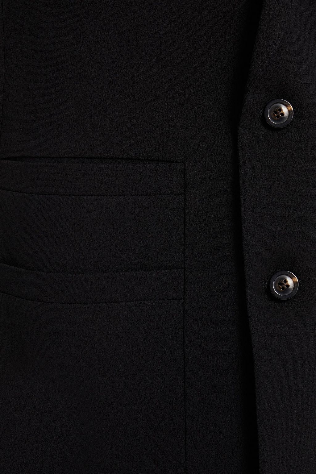 RICK OWENS Wool-blend crepe coat