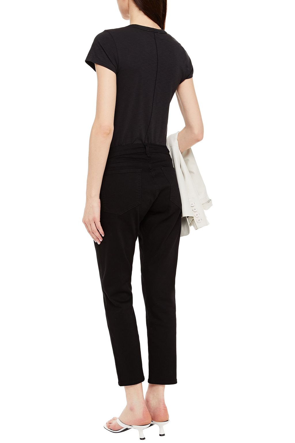 RAG & BONE Embroidered Pima cotton-jersey T-shirt