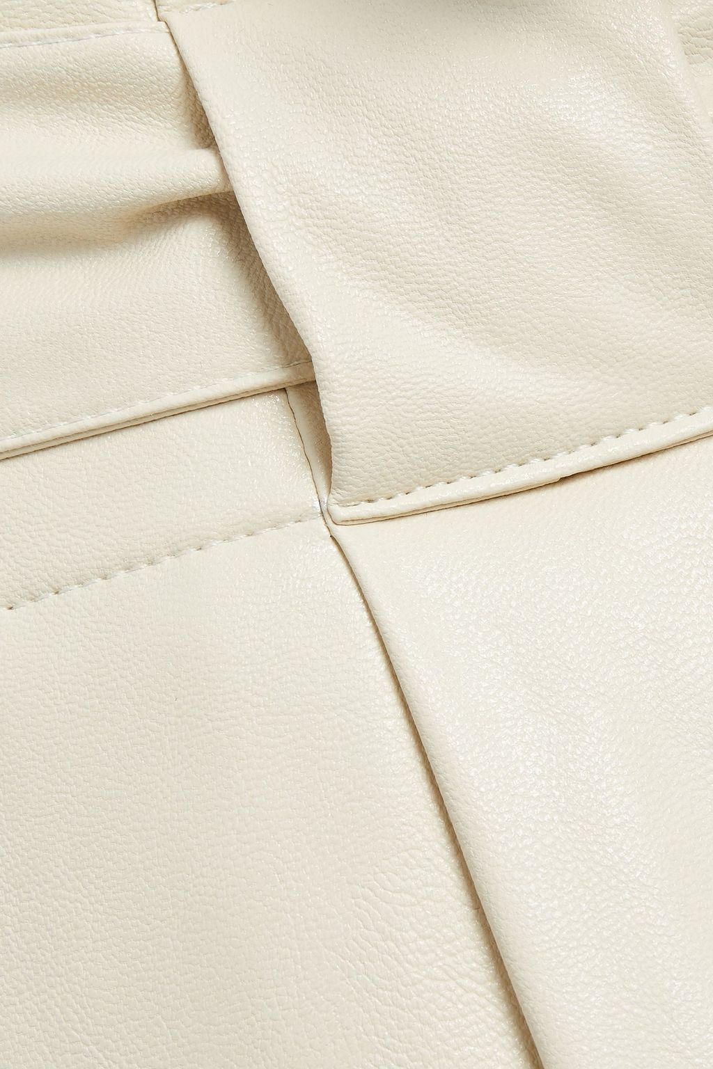 MSGM Faux leather wide-leg pants