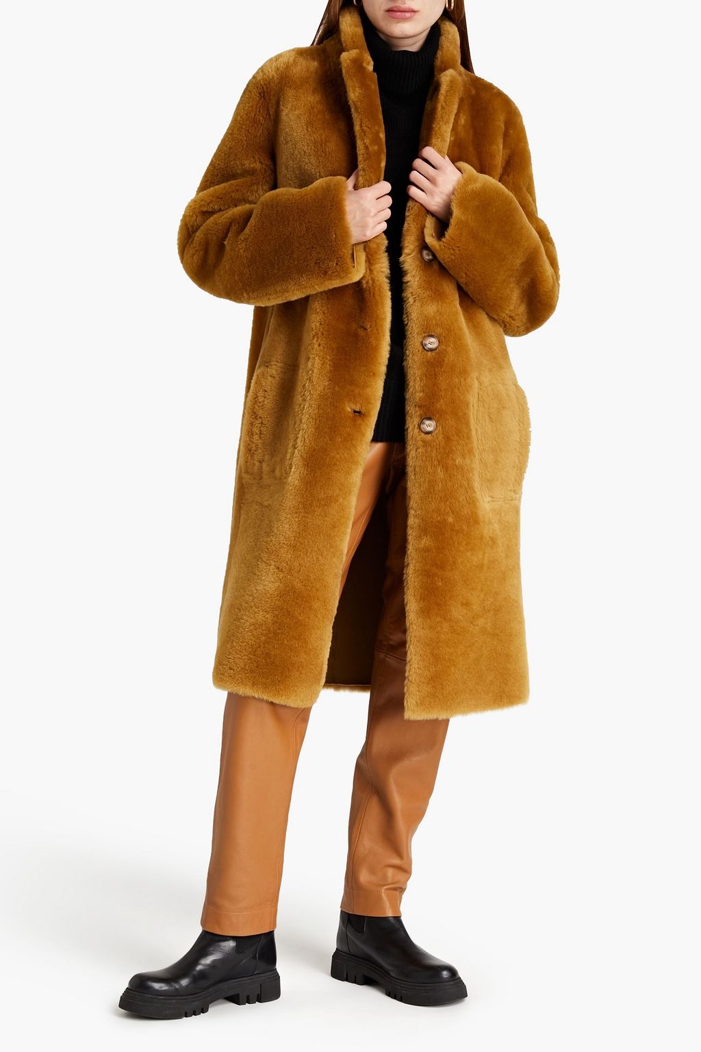 JOSEPH Brittany reversible shearling coat