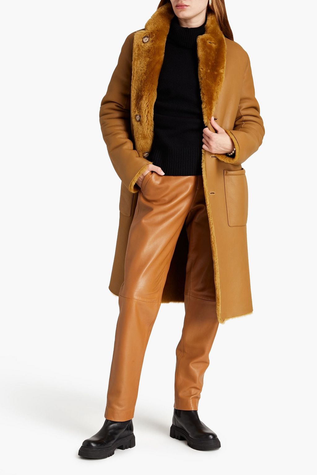 JOSEPH Brittany reversible shearling coat