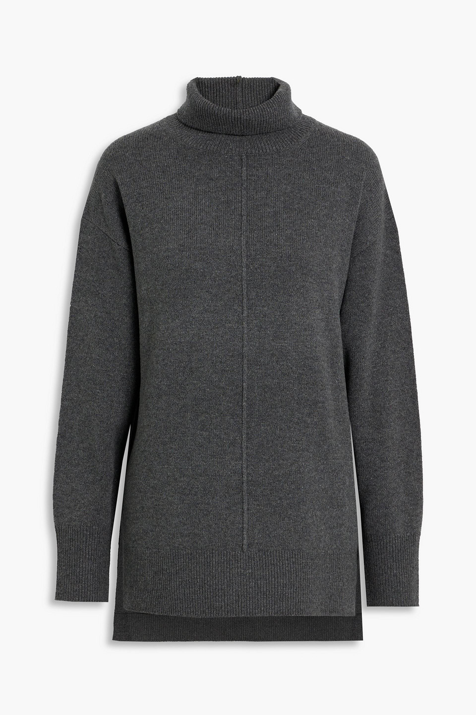 joseph - mélange wool turtleneck sweater - gray - s