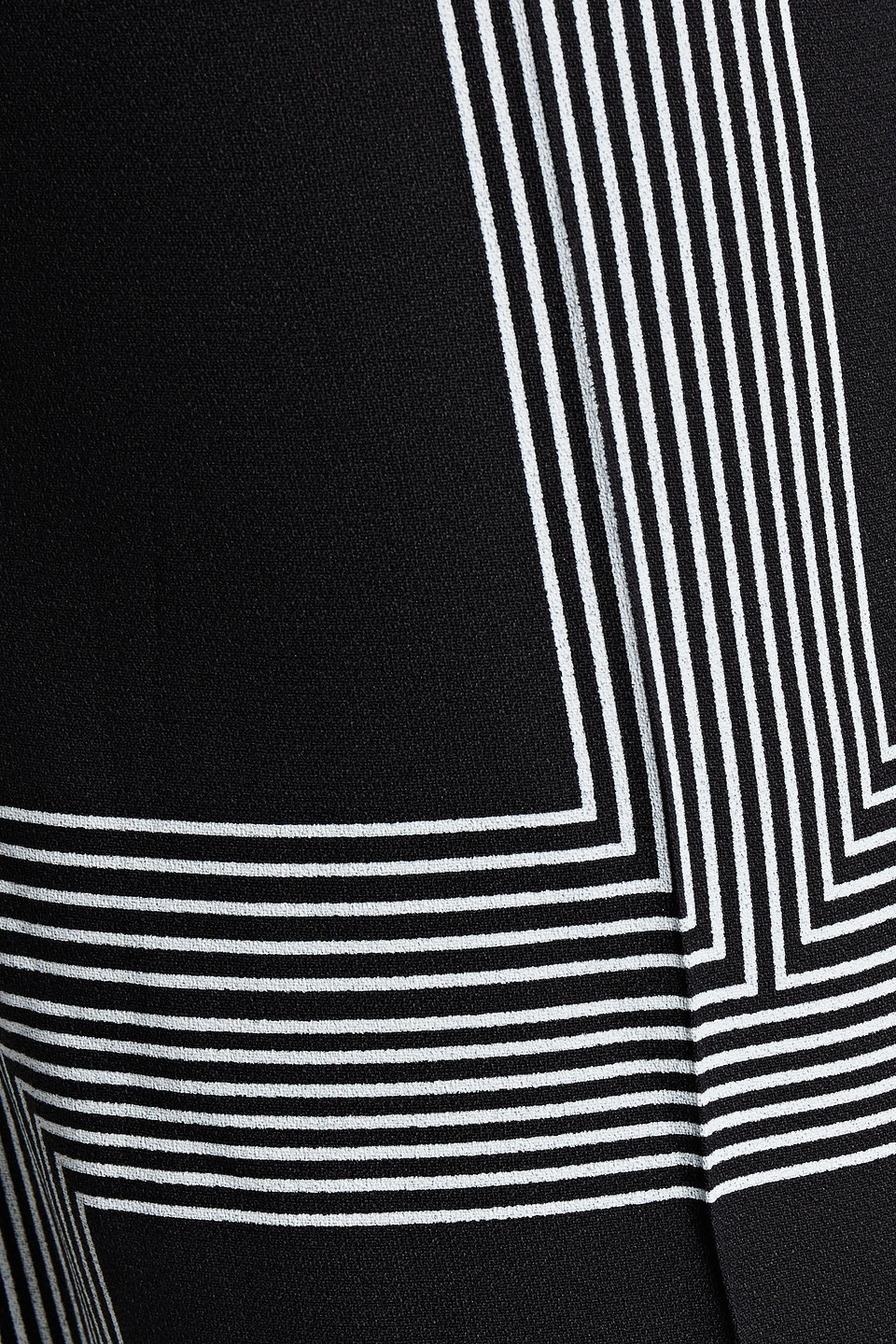 Joseph Morrisey Printed Crepe Bootcut Pants In Black