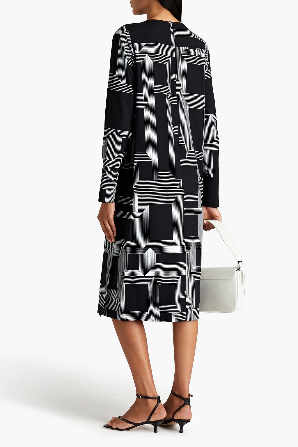 JOSEPH Darlan printed crepe midi dress