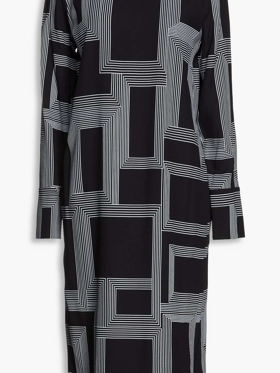 darlan printed crepe midi dress