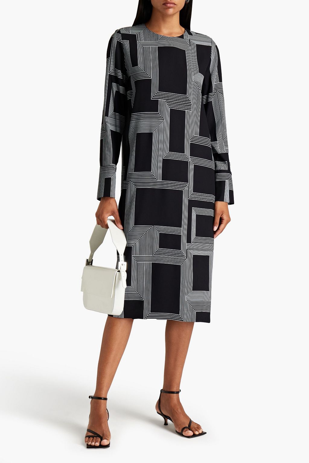 JOSEPH Darlan printed crepe midi dress