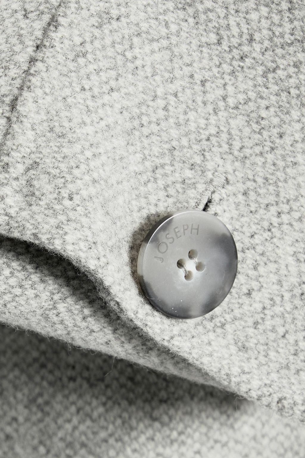 JOSEPH Jade mélange wool and cashmere-blend shirt jacket