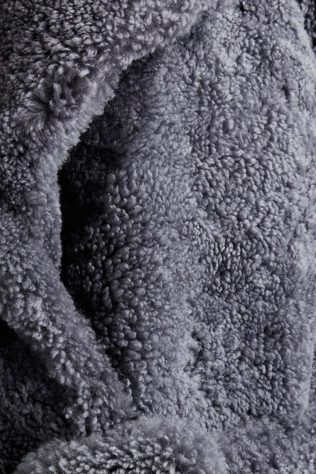 JOSEPH Belted shearling coat