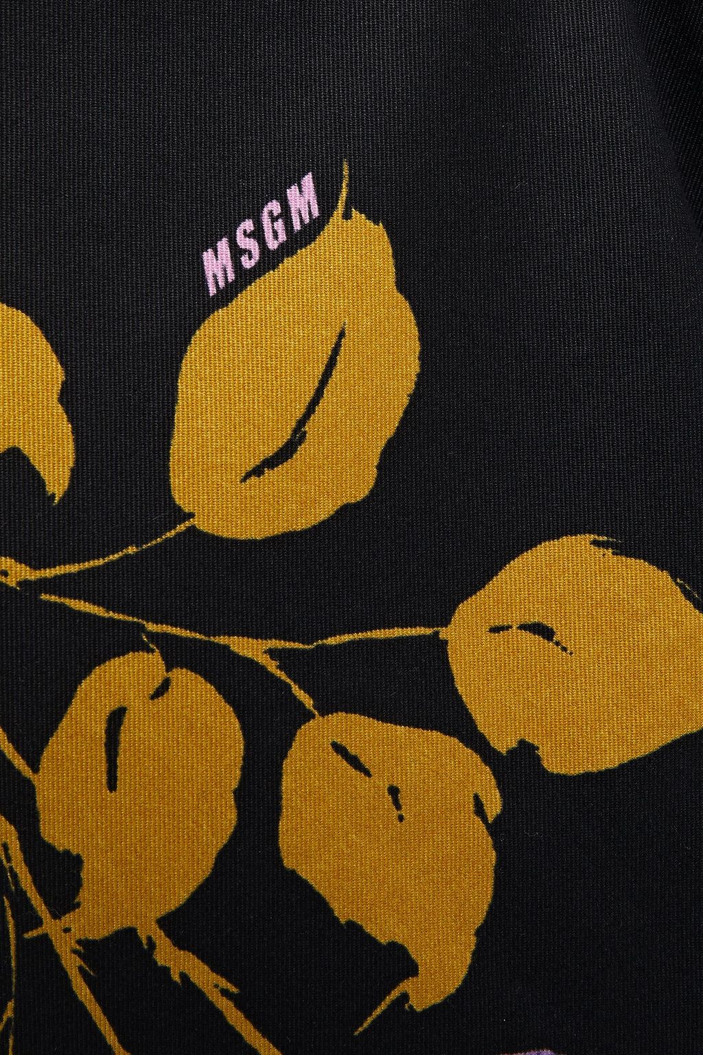 MSGM Belted floral-print cotton-twill wide-leg pants