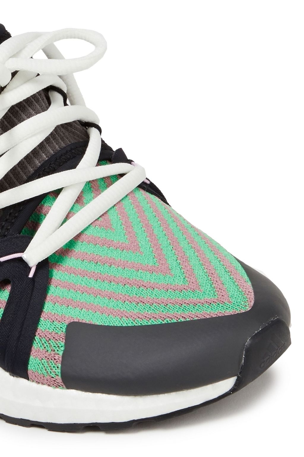 ADIDAS BY STELLA MCCARTNEY Paneled striped knitted sneakers