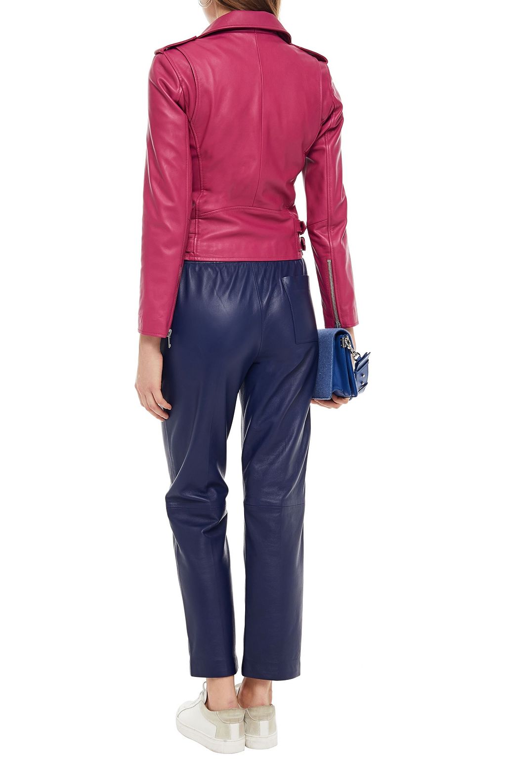 WALTER BAKER Leather biker jacket