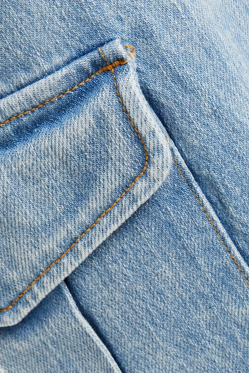 RAG & BONE Faded high-rise wide-leg jeans