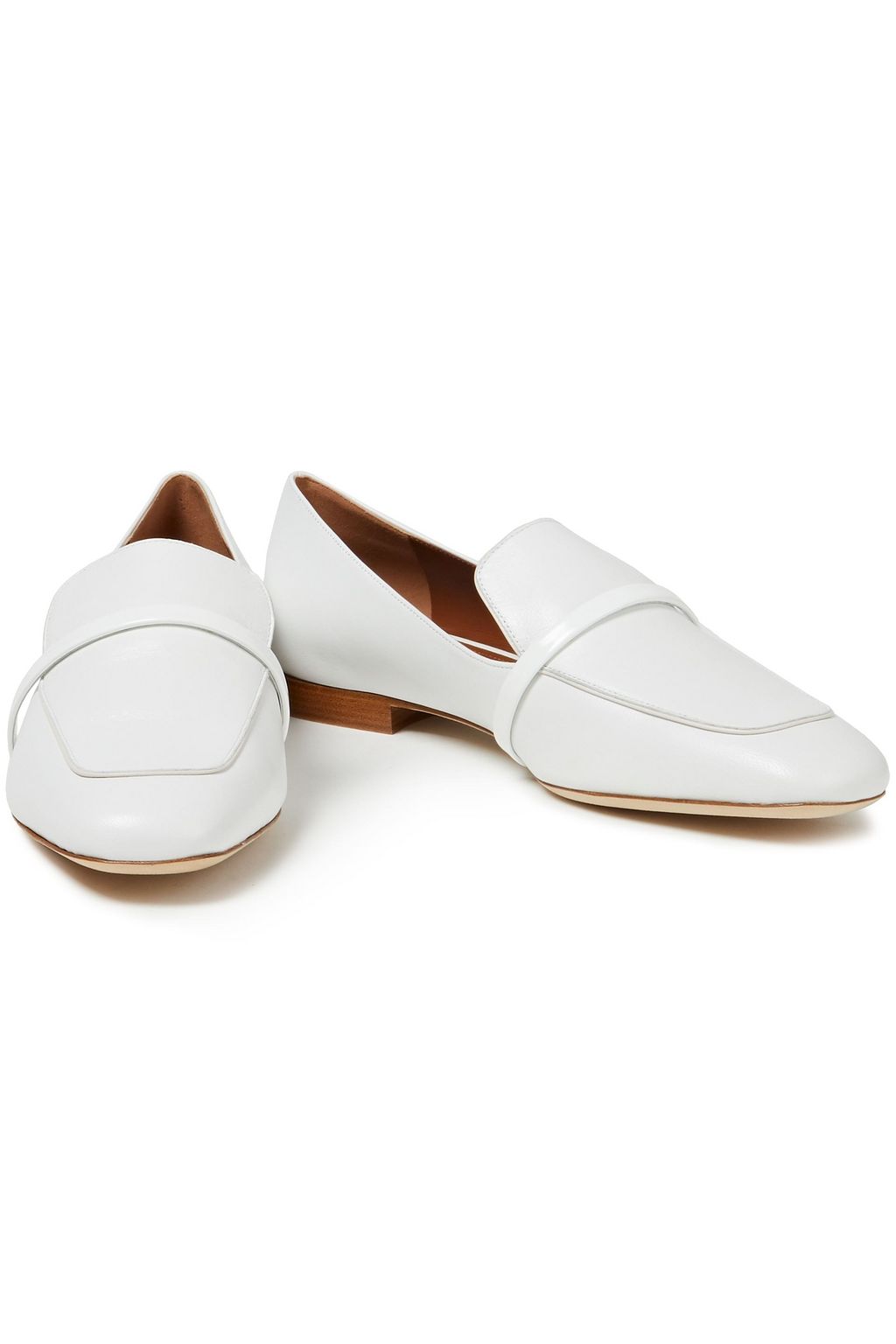 MALONE SOULIERS Jane smooth and patent-leather loafers