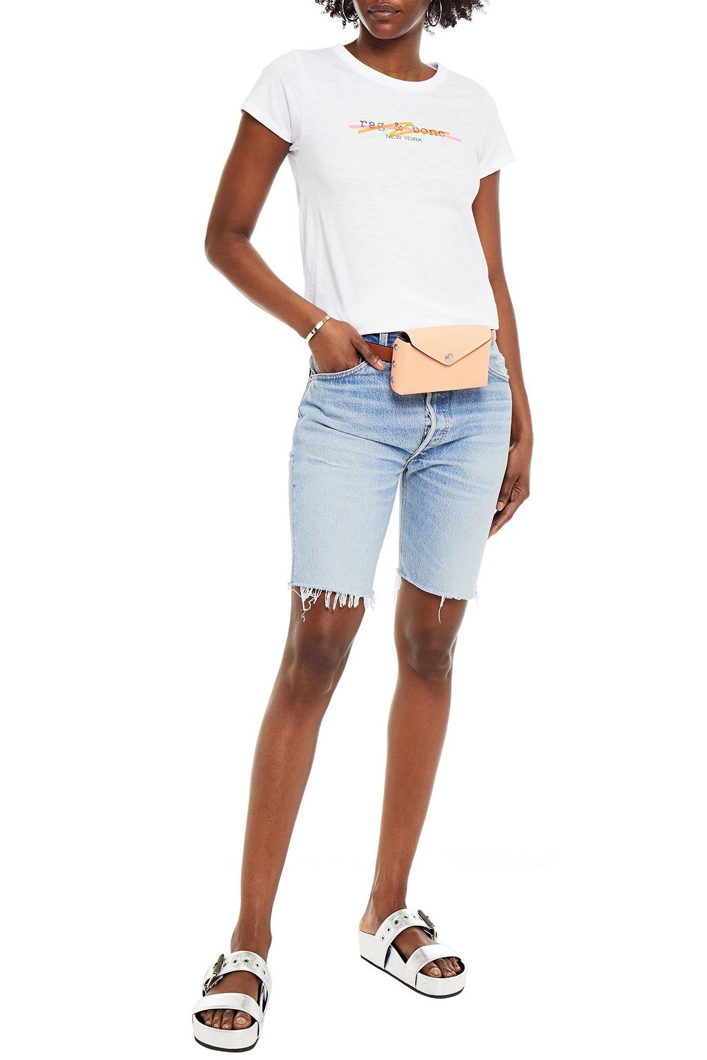 RAG & BONE Printed Pima cotton-jersey T-shirt