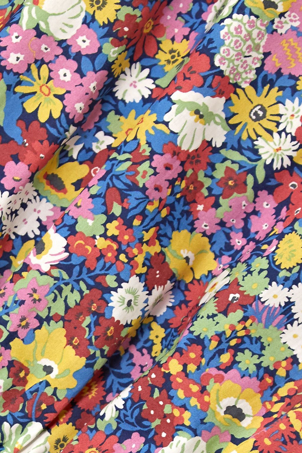 HORROR VACUI Collia scalloped floral-print cotton-poplin dress