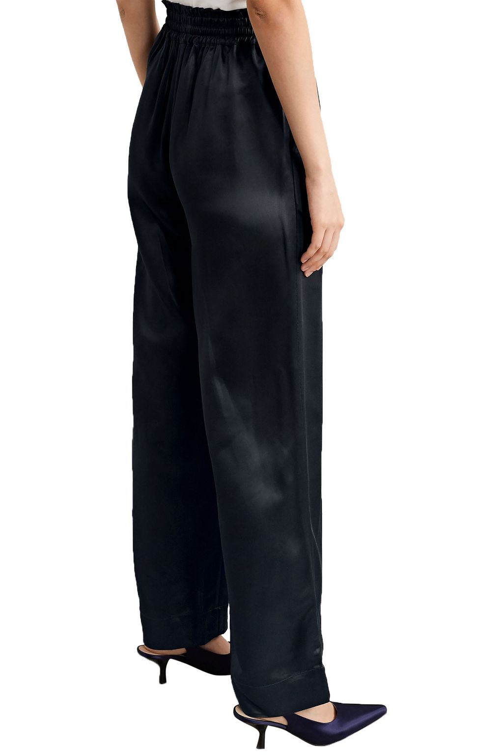CO Duchesse-satin wide-leg pants