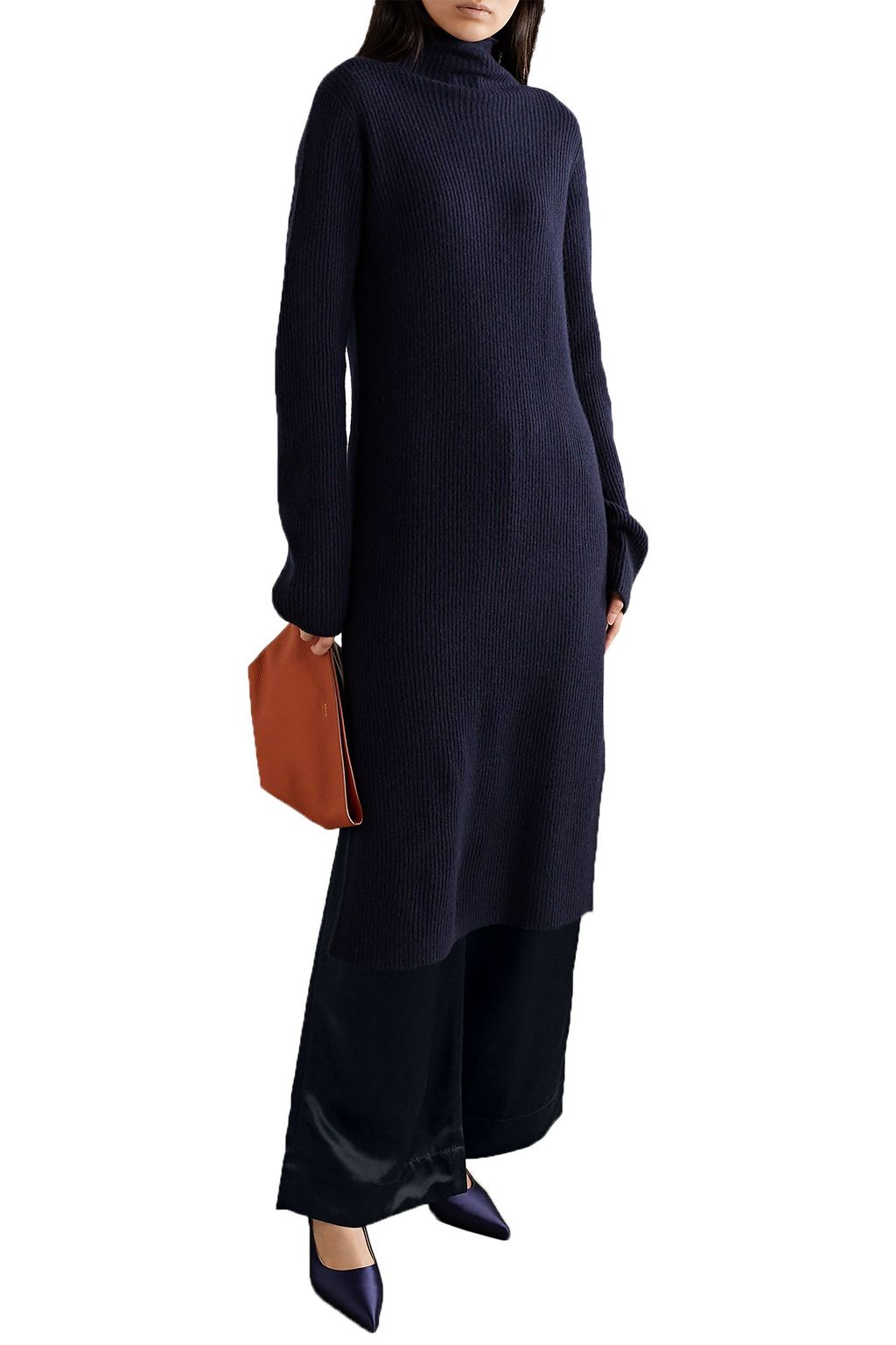 CO Duchesse-satin wide-leg pants