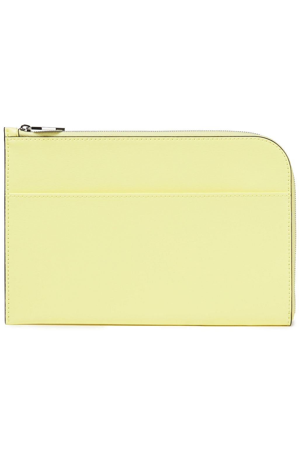 パステルイエロー テクスチャードレザー 財布 The Outnet Ganni The Outnet