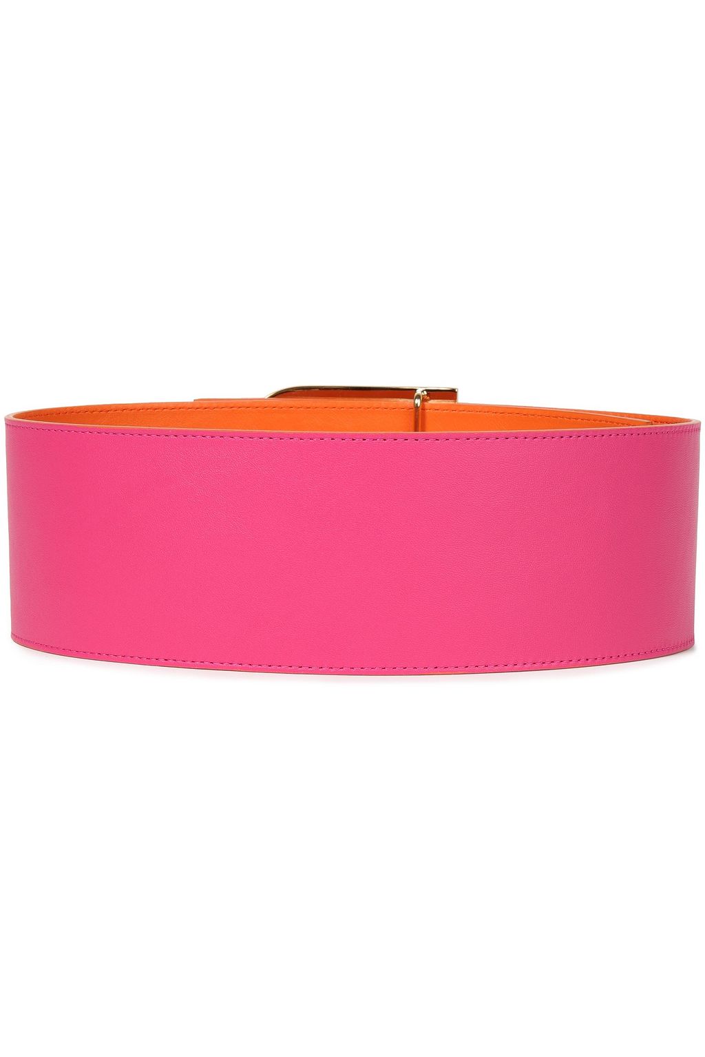 BALMAIN Two-tone leather belt
