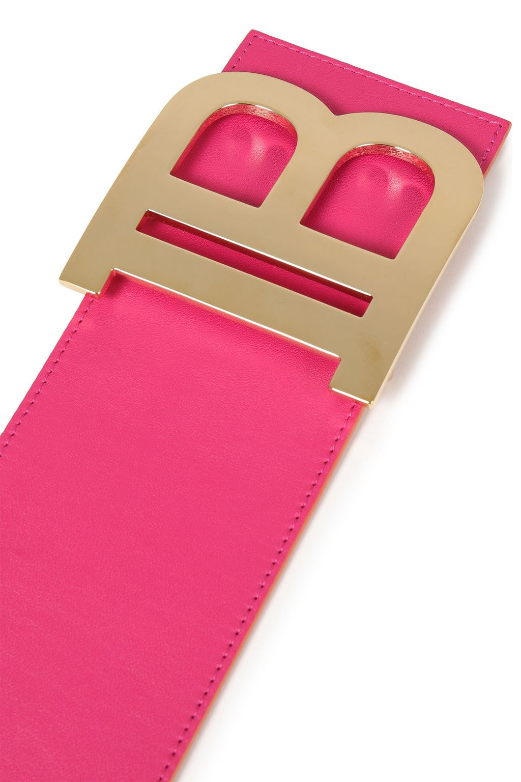 BALMAIN Two-tone leather belt