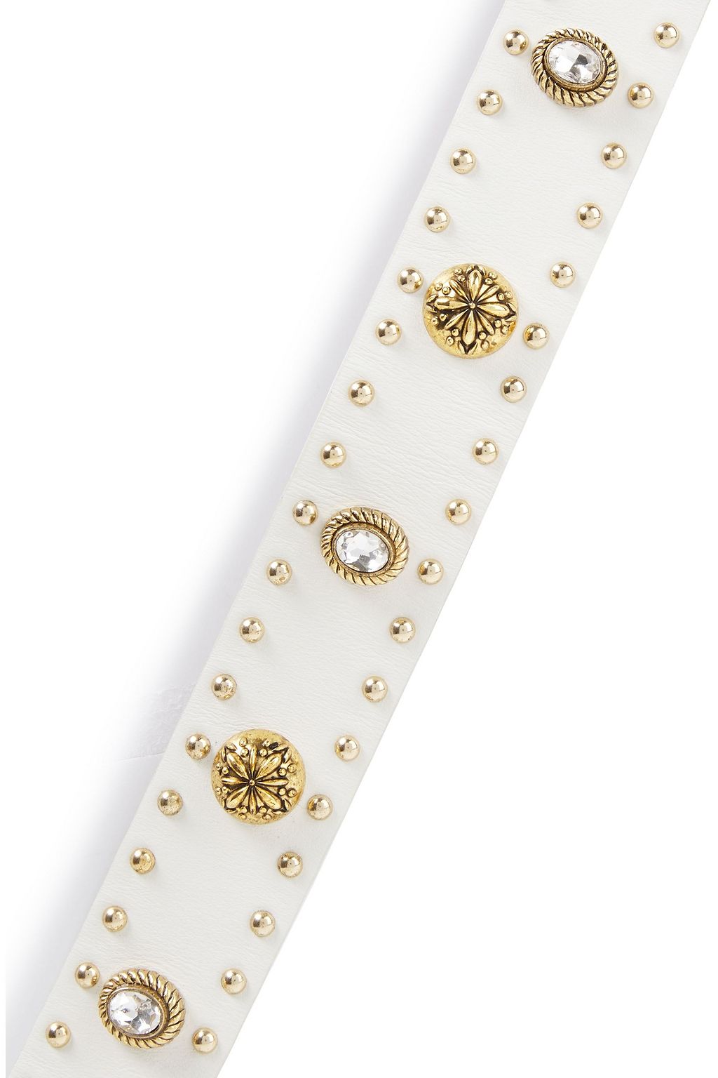 SANDRO Embellished leather belt
