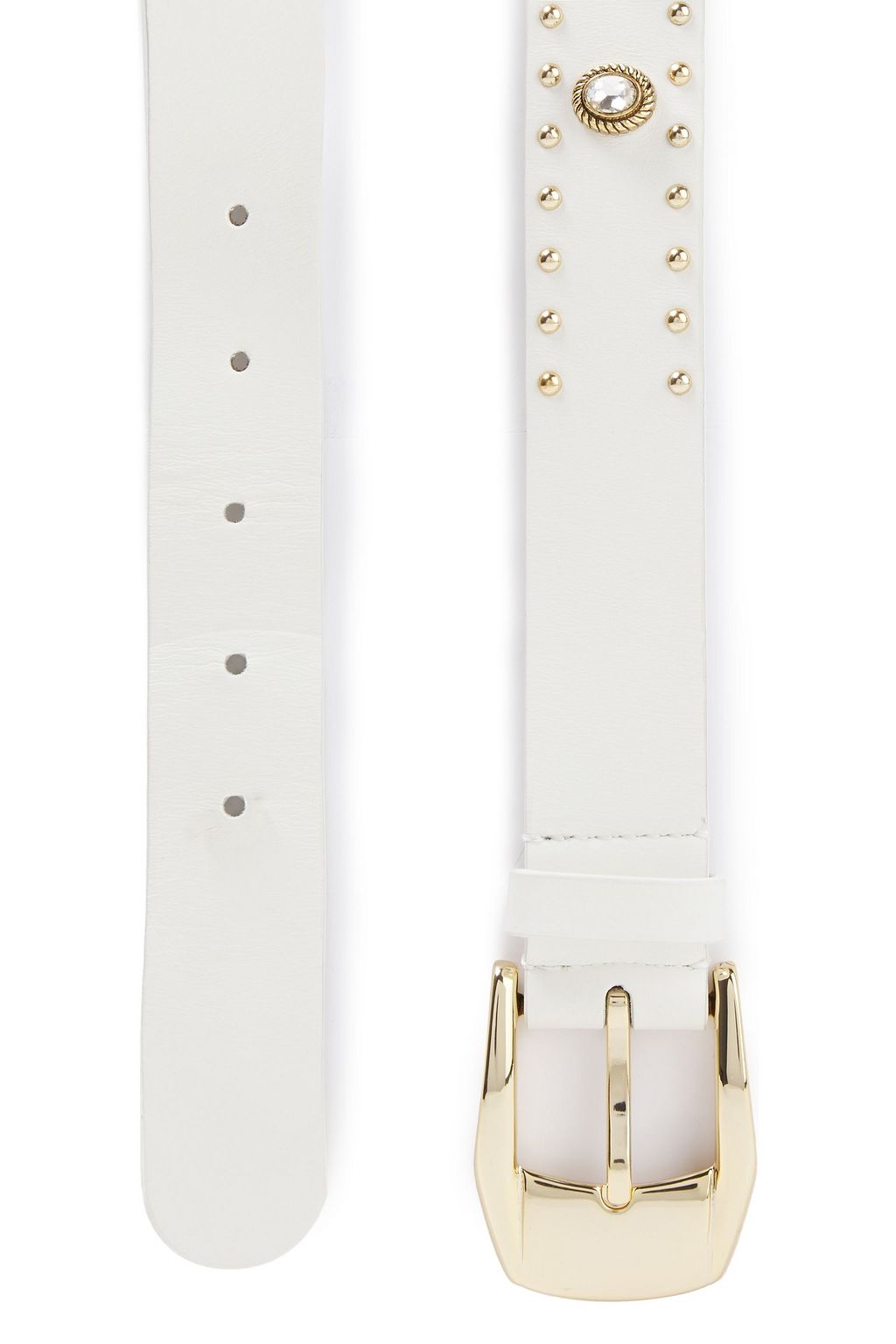 SANDRO Embellished leather belt