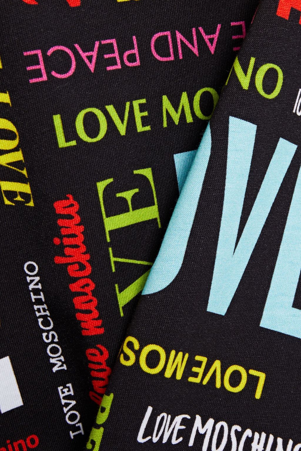 LOVE MOSCHINO Printed cotton-jersey T-shirt
