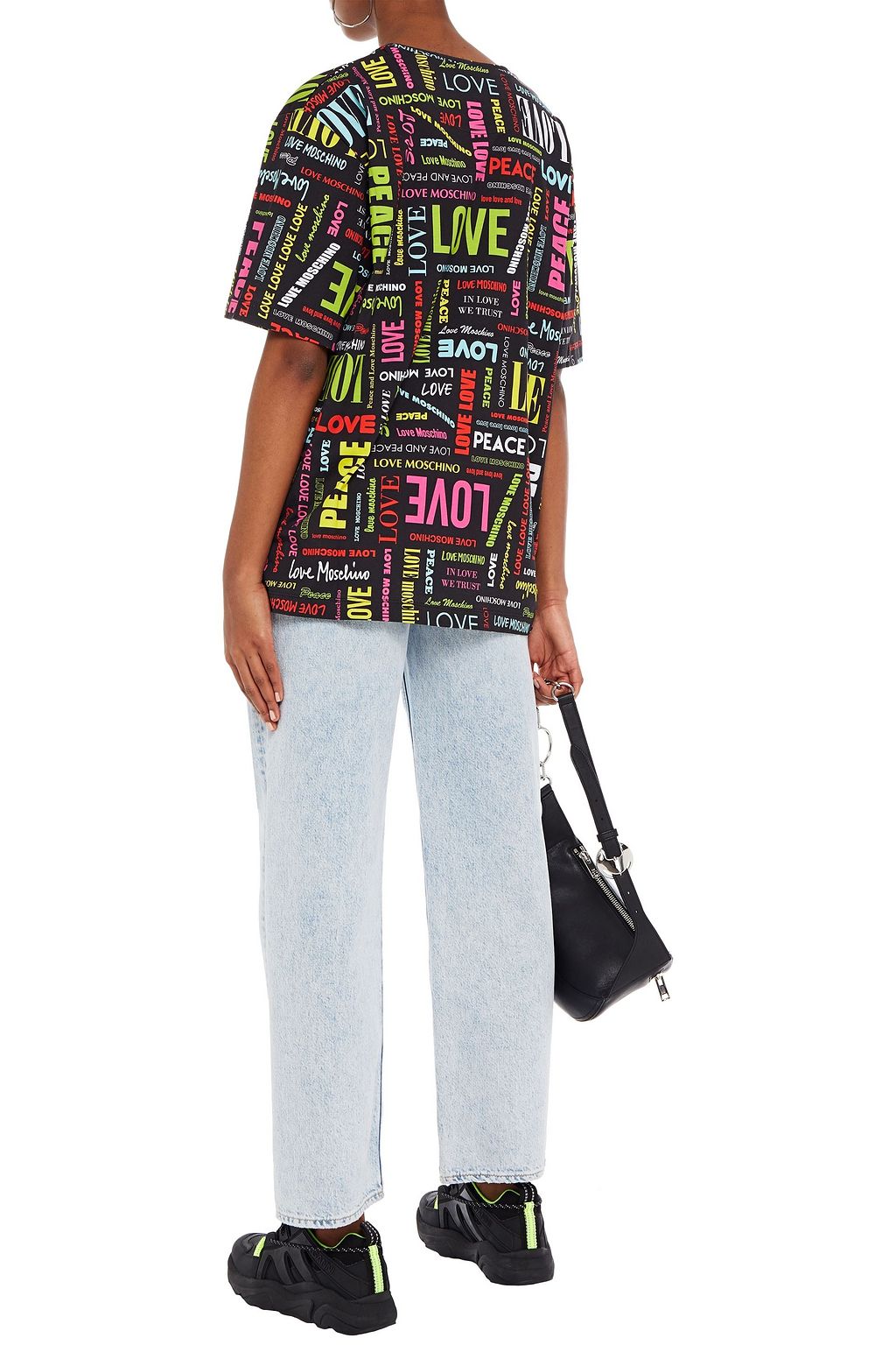 LOVE MOSCHINO Printed cotton-jersey T-shirt