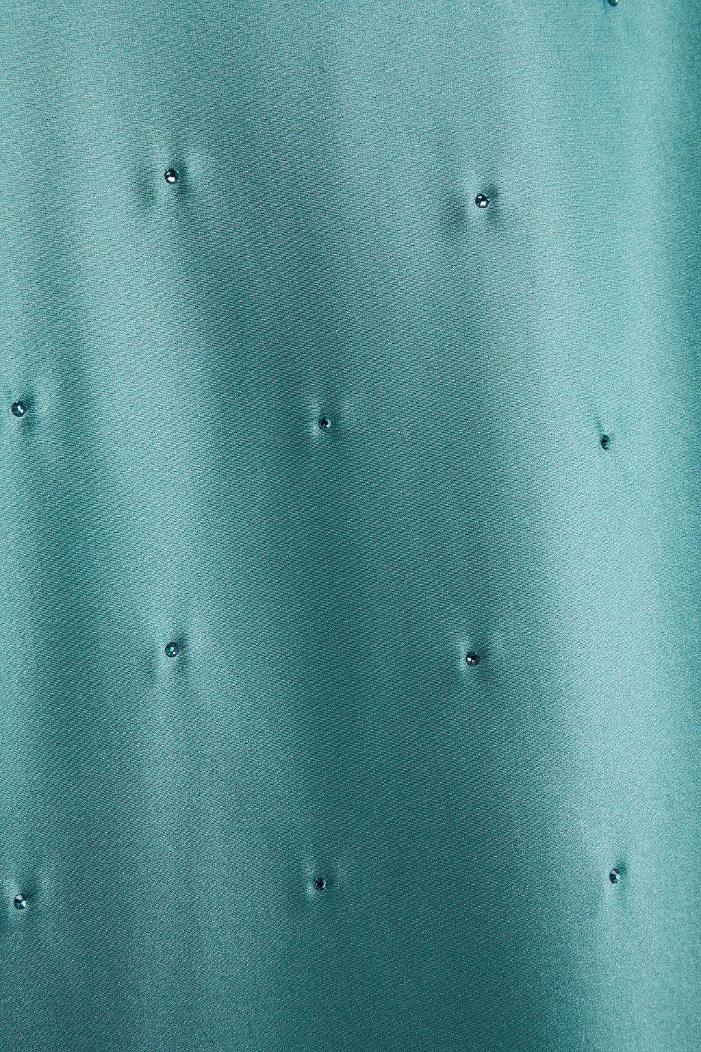 MICHELLE MASON Crystal-embellished silk-charmeuse midi dress