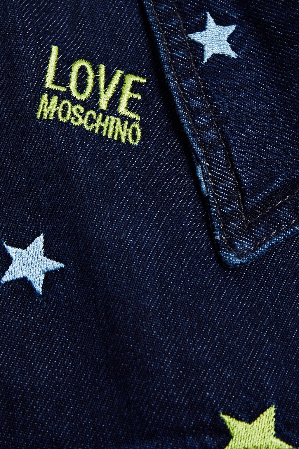 LOVE MOSCHINO Embroidered denim jacket