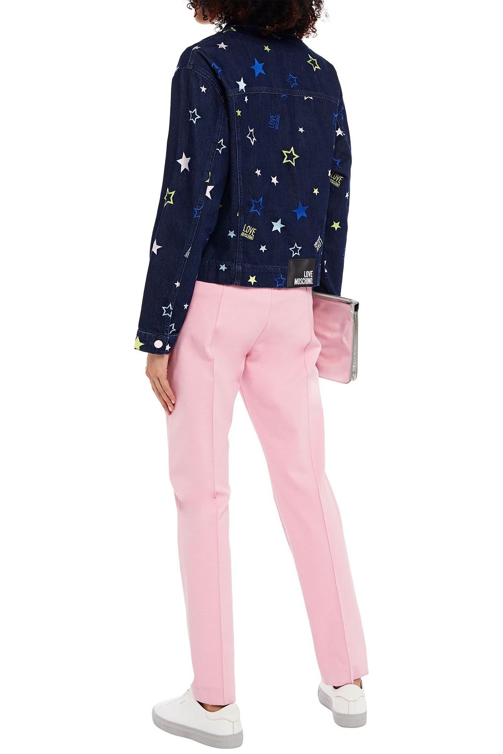LOVE MOSCHINO Embroidered denim jacket