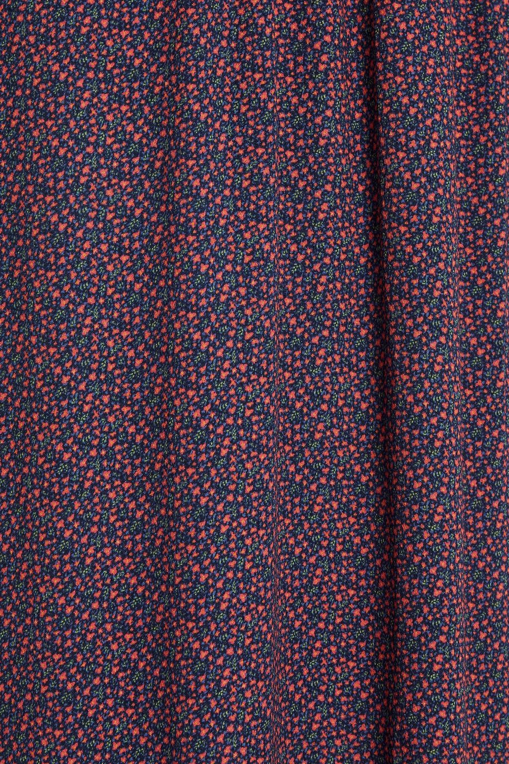 CHARLI Svea knotted floral-print crepe maxi dress