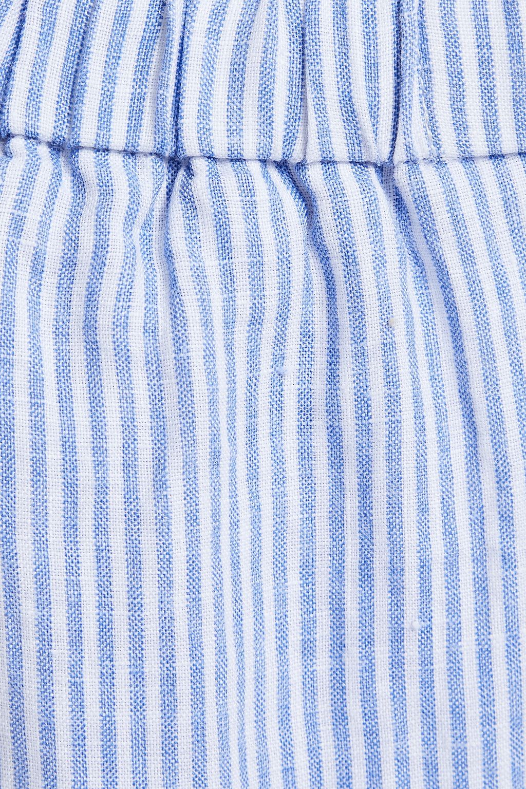 AMERICAN VINTAGE Mukadance gathered striped linen tapered pants
