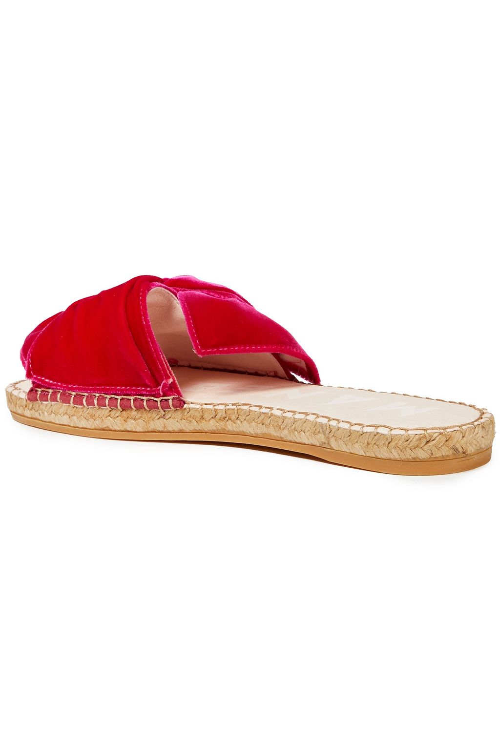 MANEBÍ Monaco knotted velvet espadrille slides