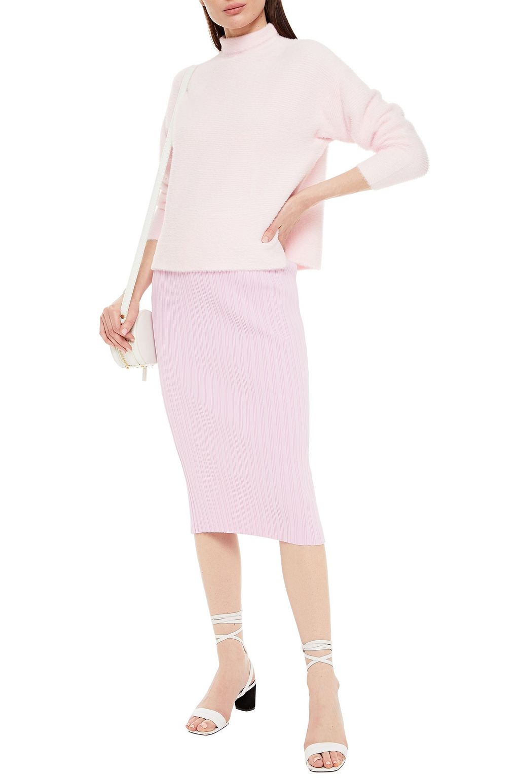 MICHELLE MASON Ribbed-knit pencil skirt