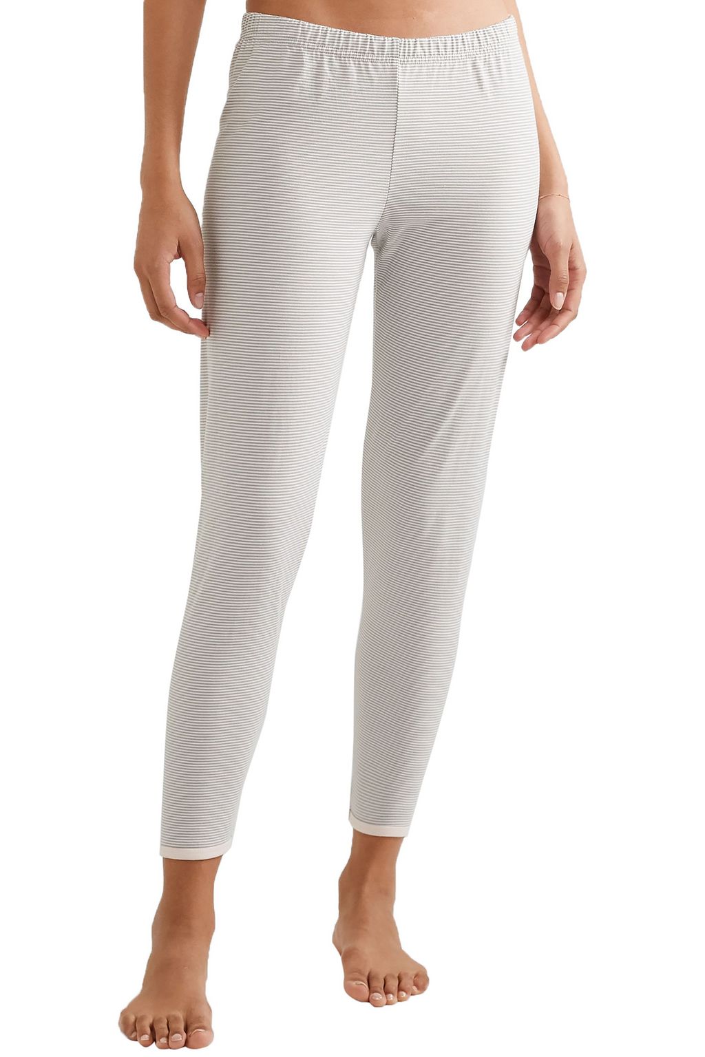 SLEEPY JONES Brigitte striped cotton-jersey pajama set
