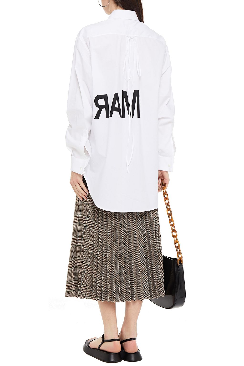 MM6 MAISON MARGIELA Printed cotton-poplin shirt