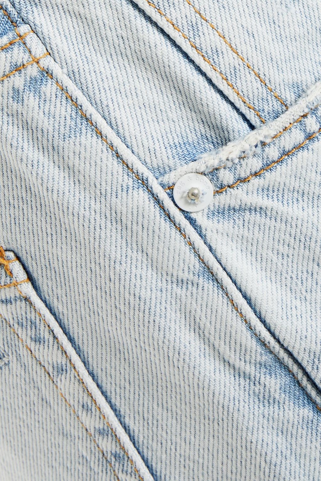 RAG & BONE Maya distressed high-rise straight-leg jeans