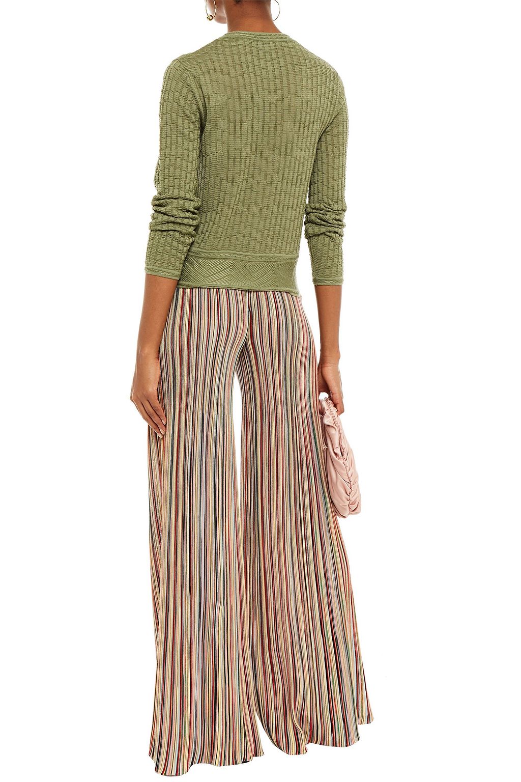 M MISSONI Crochet-knit wool-blend cardigan
