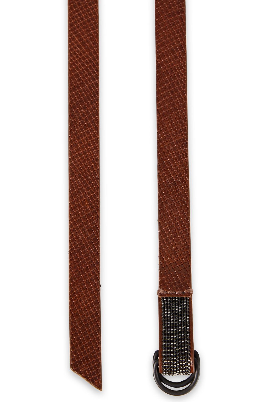 BRUNELLO CUCINELLI Textured-leather belt