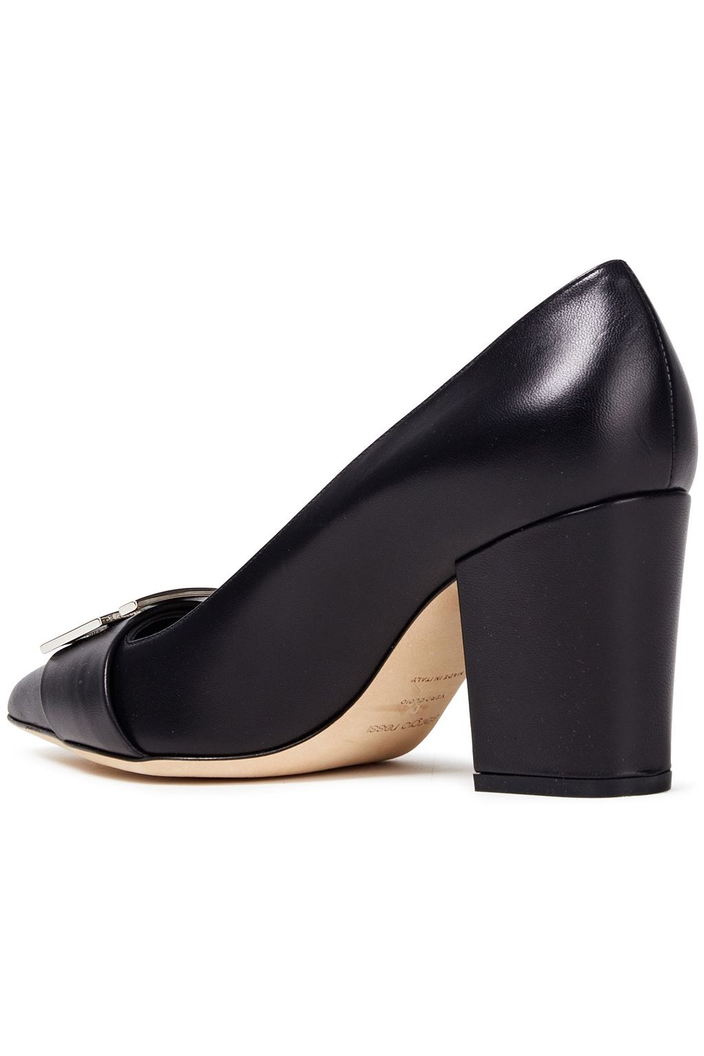 SERGIO ROSSI Embellished leather pumps