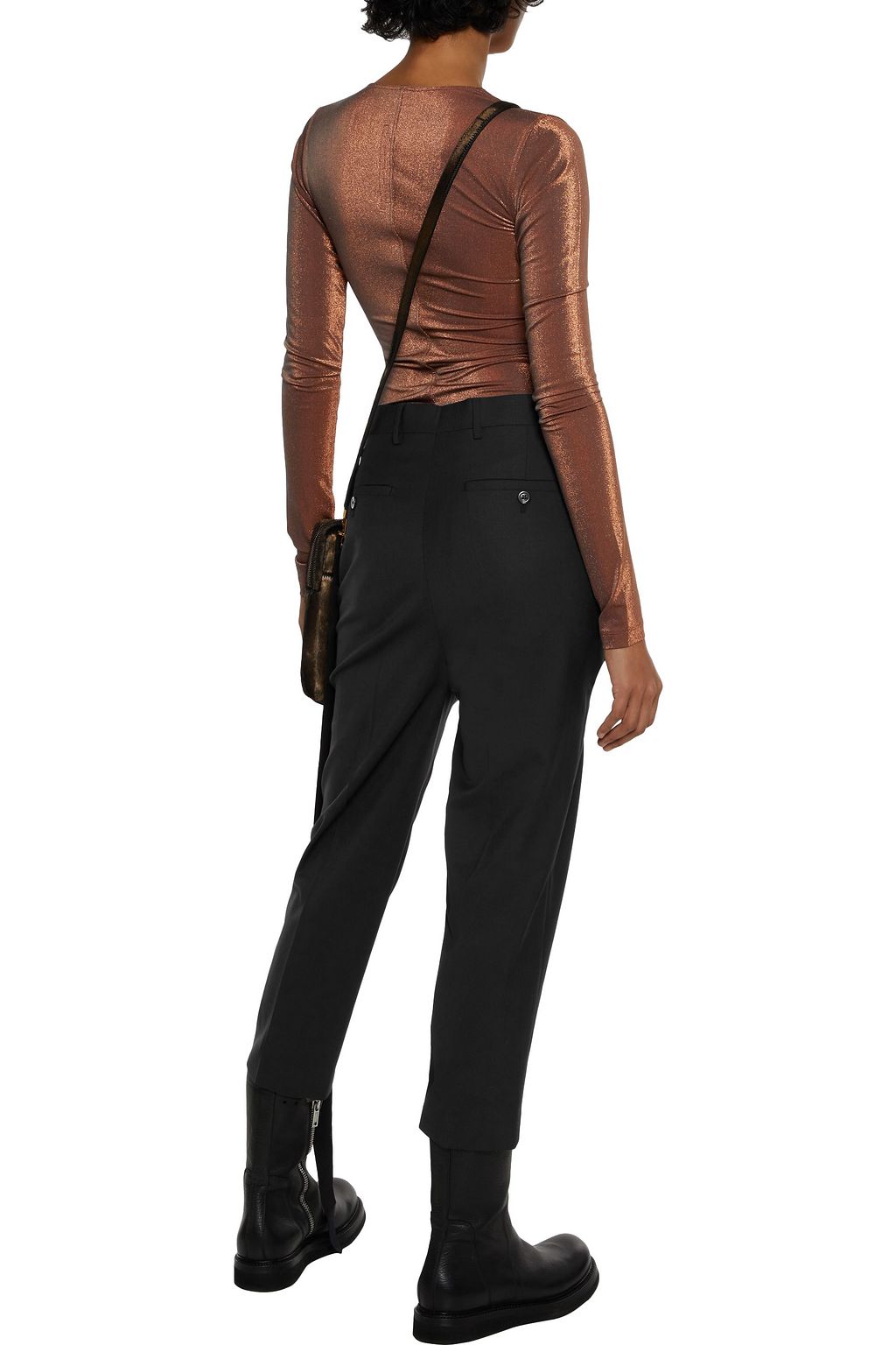 RICK OWENS Easy Astaires cropped woven tapered pants