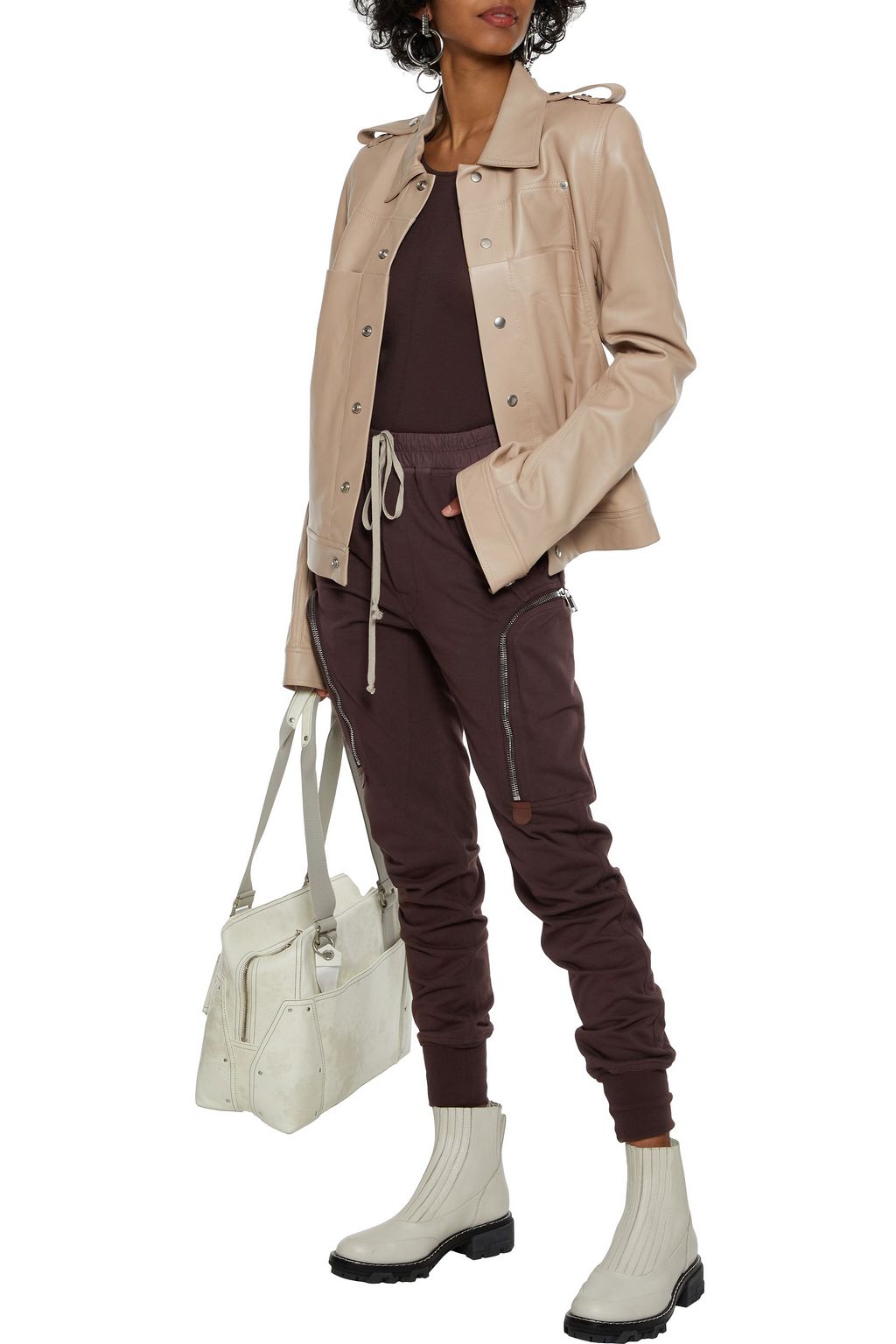 RICK OWENS Babel leather jacket
