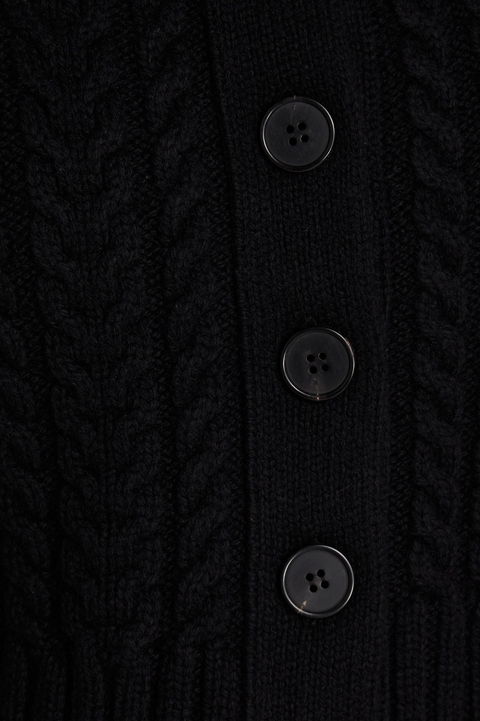 Alexander Mcqueen Cropped Cable-knit Wool And Cashmere-blend Cardigan In Black