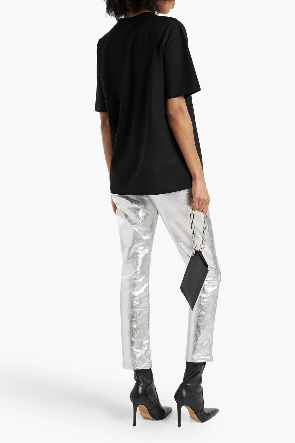 MCQUEEN Printed cotton-jersey T-shirt