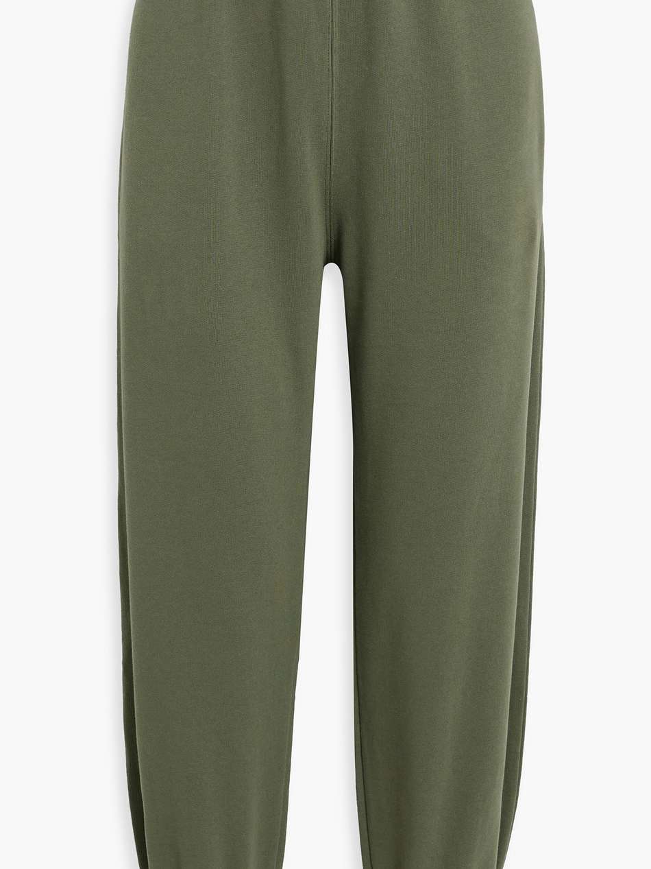 logo-print french cotton-terry track pants