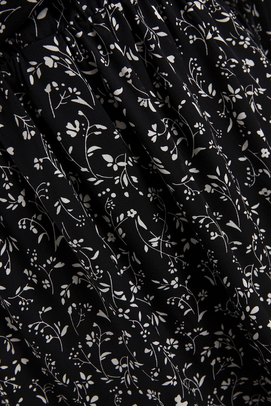 JOIE Leonore gathered floral-print silk crepe de chine mini dress