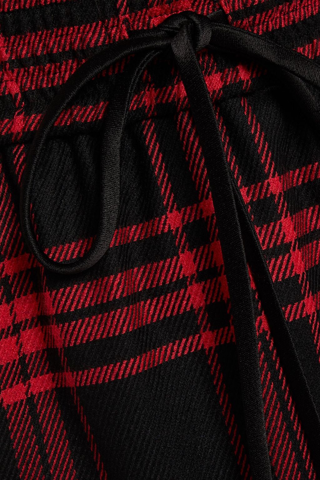 ALICE + OLIVIA Natalina asymmetric checked twill skirt