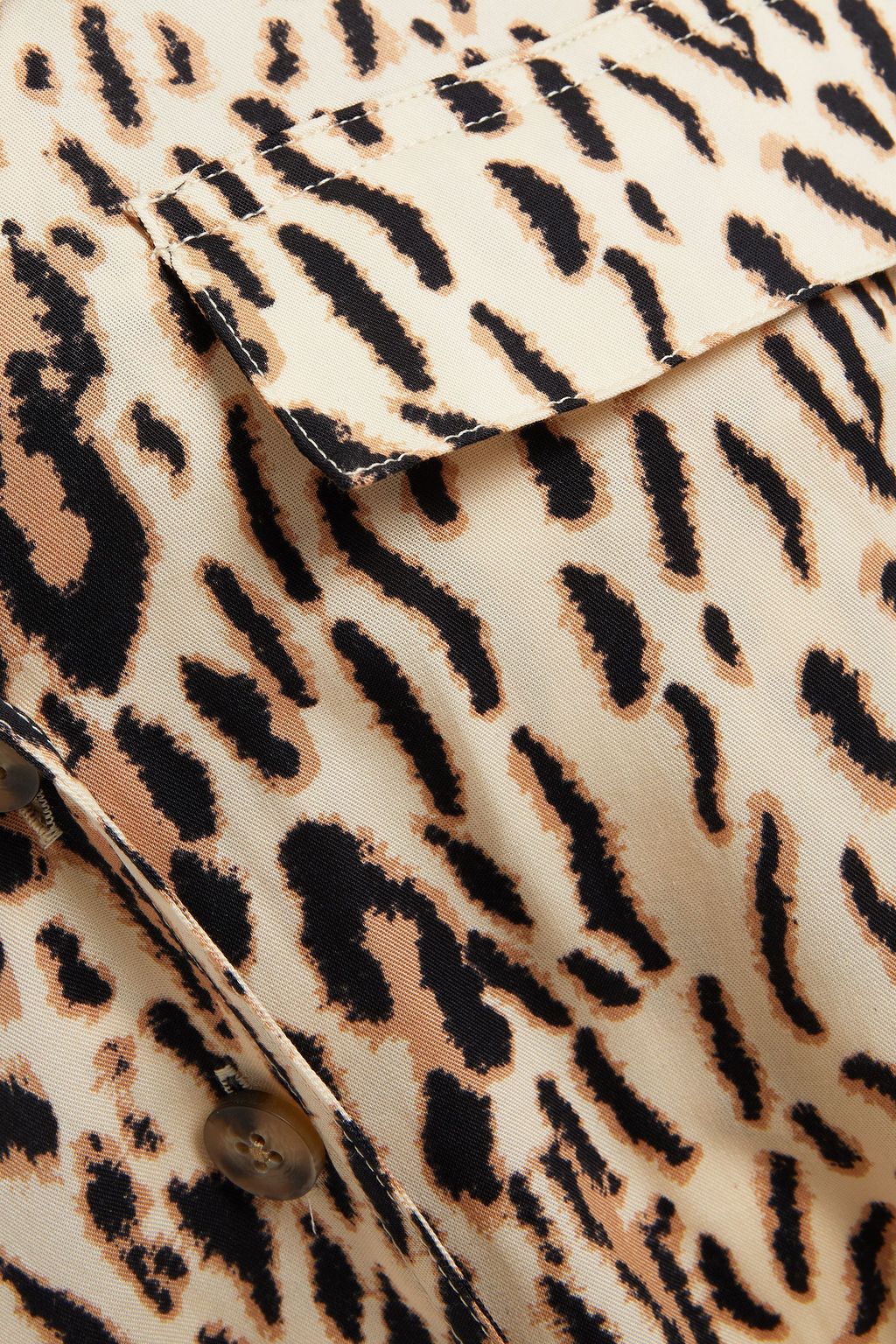 JOIE Jailee cropped leopard-print twill jumpsuit