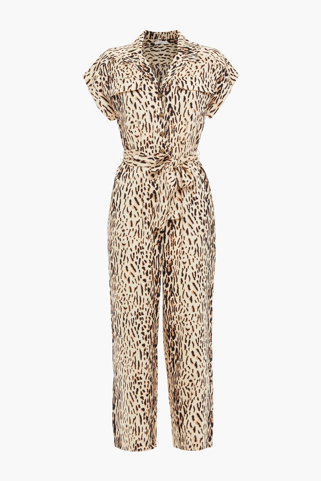 JOIE Jailee cropped leopard-print twill jumpsuit | Sale up to 70% off ...